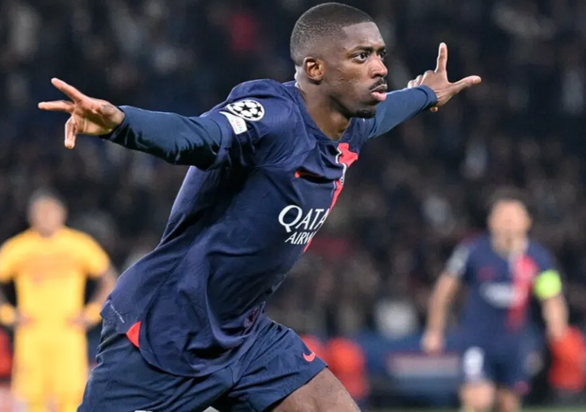 登貝萊帶傷訓練，對陣拜仁首發(fā)成疑